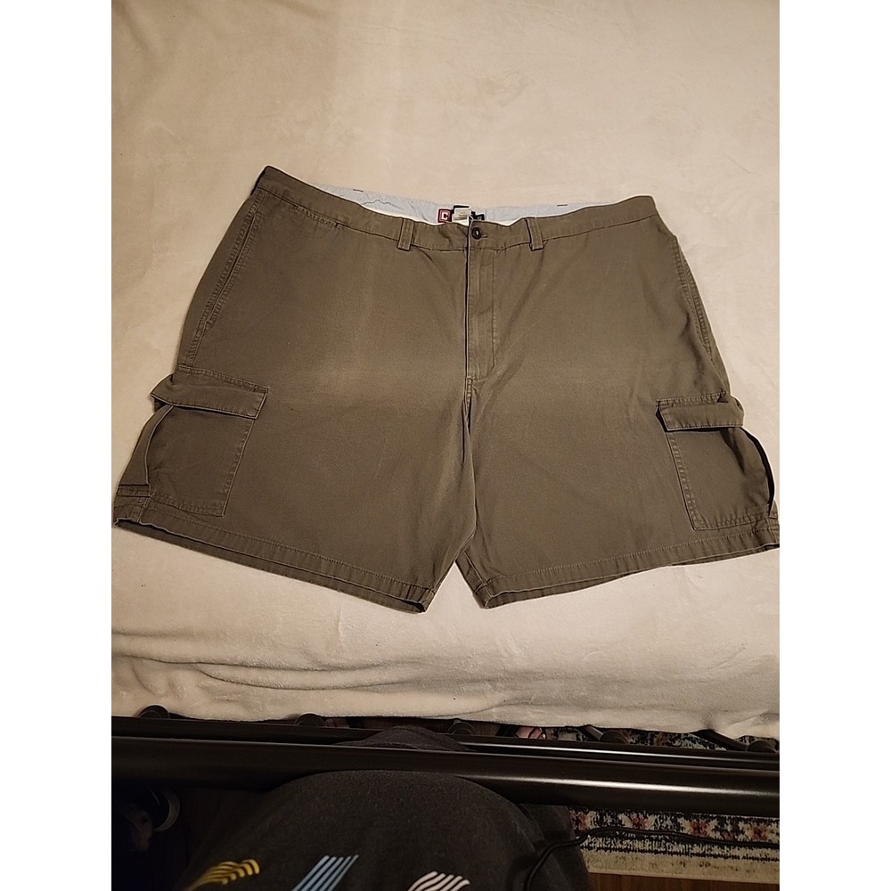 Chaps Cargo Shorts Khakis Mens Sz 52 Casual Camping Fishing FLAW